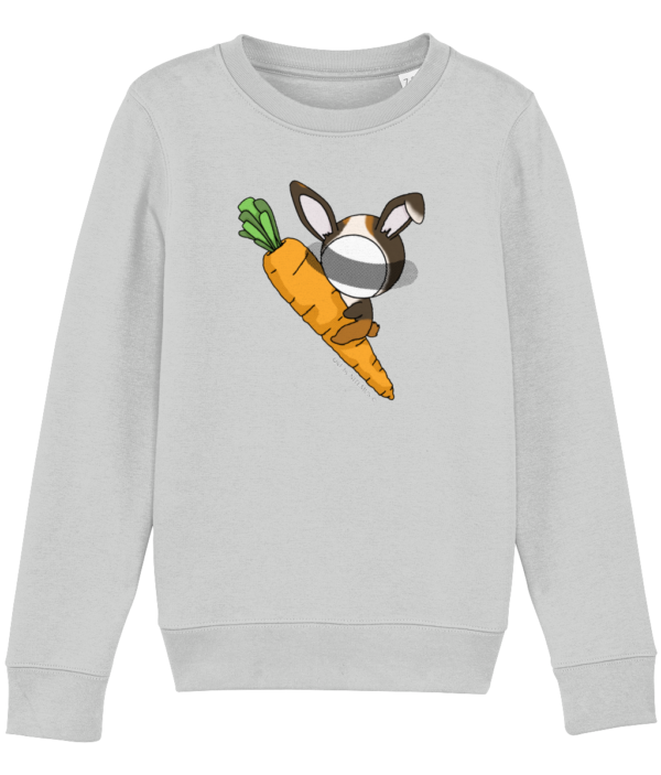 NITEMUS - Kids – Sweatshirt – QF – Rabbit Year – Heather Grey – from 3 years old to 14 years old