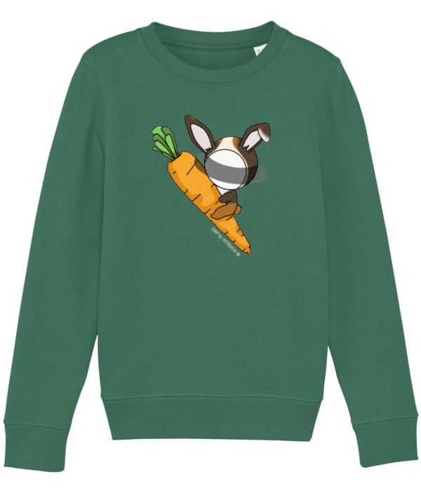 NITEMUS - Kids – Sweatshirt – QF – Rabbit Year – Varsity Green – from 3 years old to 14 years old