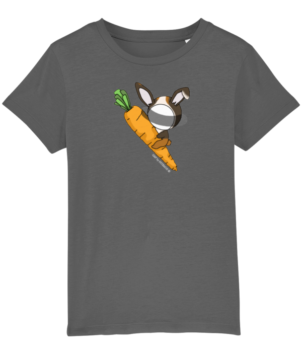 NITEMUS - Kids - T-shirt – QF - Rabbit Year - Anthracite – from 3 years old to 14 years old