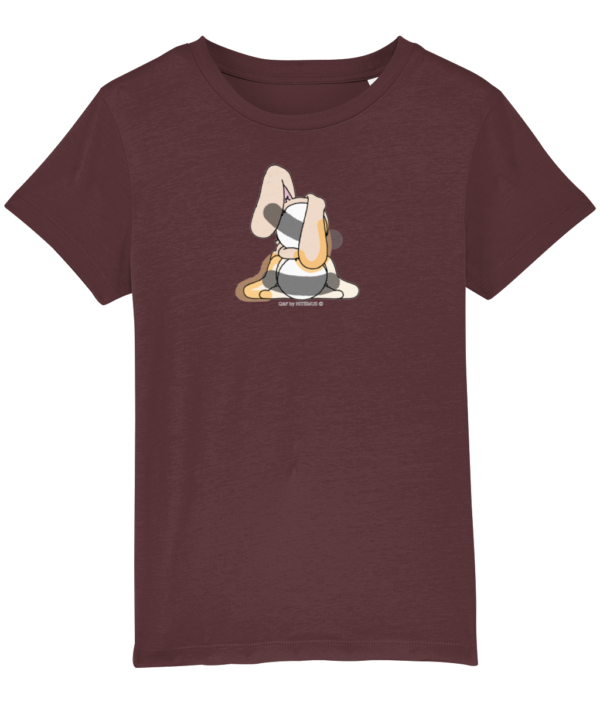 NITEMUS - Kids - T-shirt – QF - Rabbit Year - Burgundy – from 3 years old to 14 years old