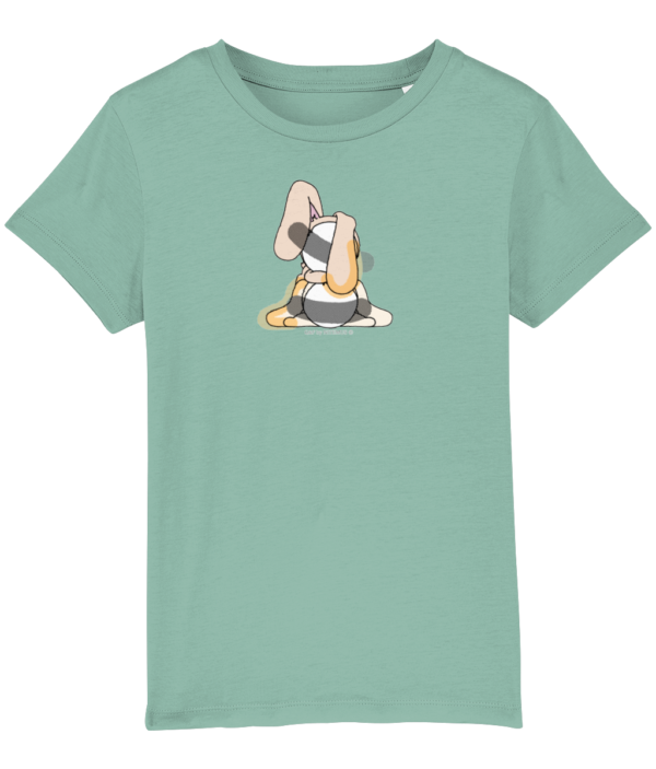 NITEMUS - Kids - T-shirt – QF - Rabbit Year - Mid Heather Green – from 3 years old to 14 years old