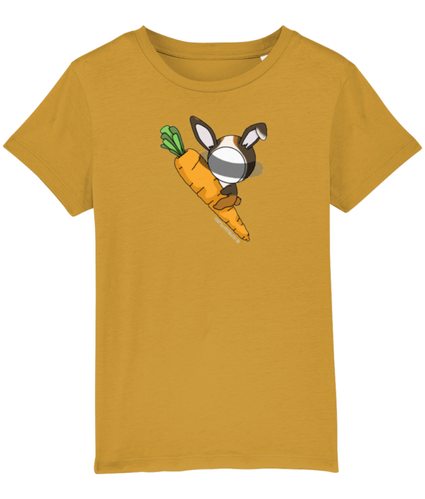 NITEMUS - Kids - T-shirt – QF - Rabbit Year - Ochre – from 3 years old to 14 years old