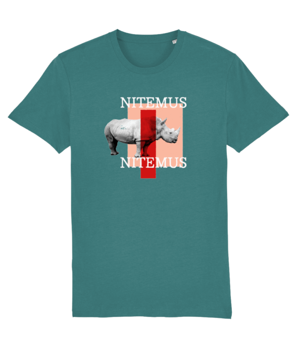 NITEMUS - Unisex - Vintage T-shirt - White Rhino - G. Dyed Hydro - from size XS to size 2XL