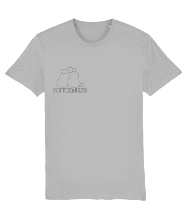NITEMUS - Unisex - Vintage T-shirt - You and I - G. Dyed Aged Light Grey – from size XS to size 2XL