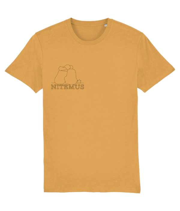 NITEMUS - Unisex - Vintage T-shirt - You and I - G. Dyed Gold Ochre – from size XS to size 2XL