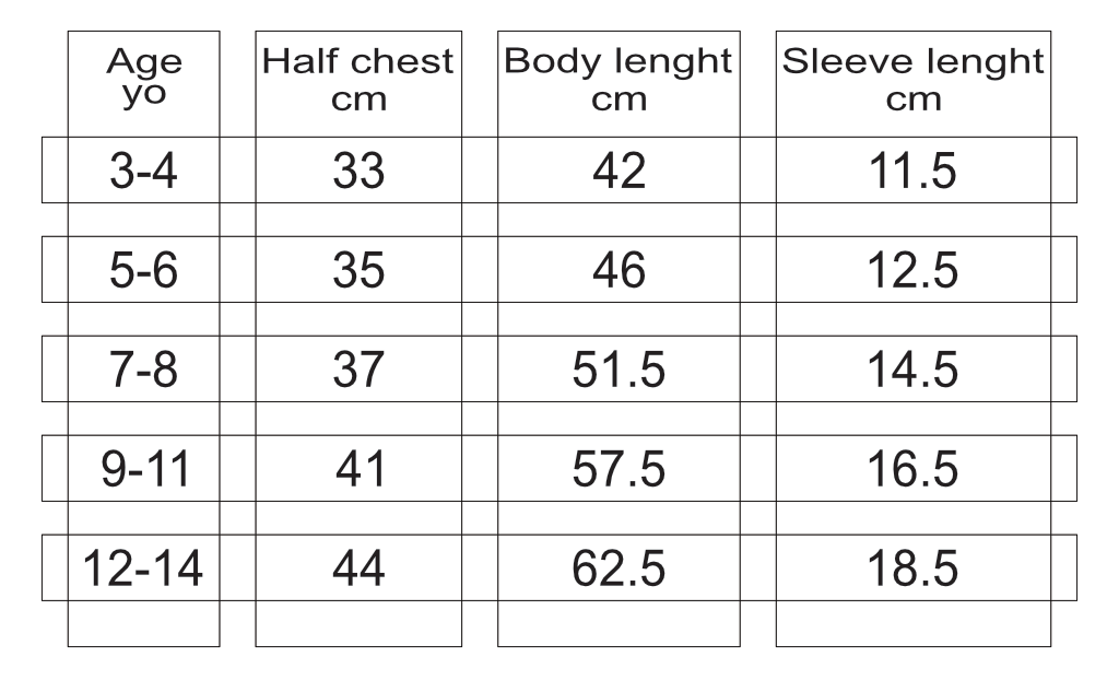 Size guide - Nitemus